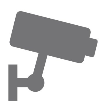  Güvenlik kamerası vektör simgesi