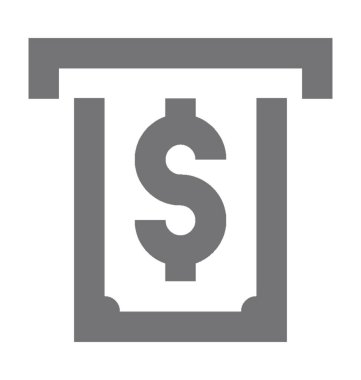  ATM Para Çekme vektör simgesi
