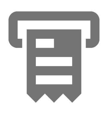  Alış irsaliyesi makine vektör simgesi