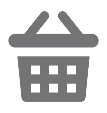  Alışveriş sepeti vektör simgesi