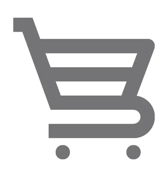 Carrito de compras vector icono — Vector de stock