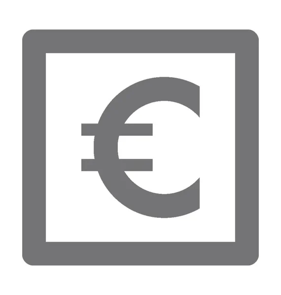 Icono del vector euro — Archivo Imágenes Vectoriales