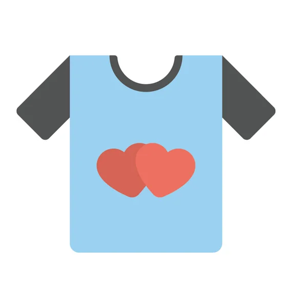 Dwa serca T-Shirt — Wektor stockowy