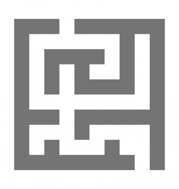  Labirent oyun vektör simgesi