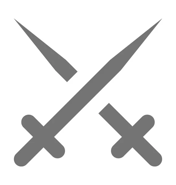 Ícone de vetor de espadas — Vetor de Stock