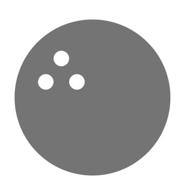  bowling topu vektör simgesi