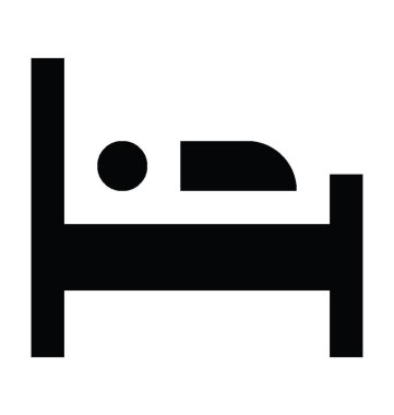  Yatak odası vektör simgesi