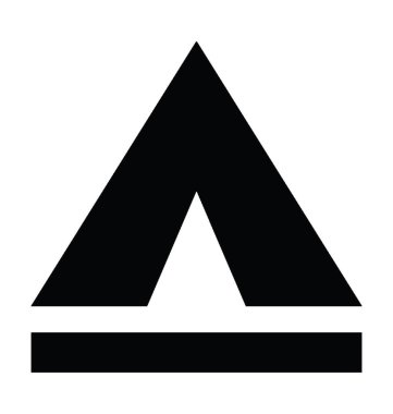  Çadır vektör simgesi