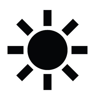  Güneş vektör simgesi