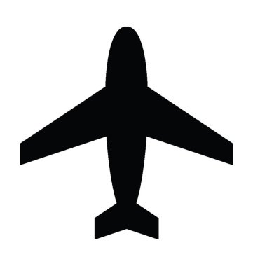  Uçak vektör simgesi