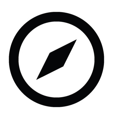  Pusula vektör simgesi