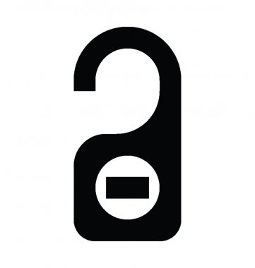  Kapı askı vektör simgesi