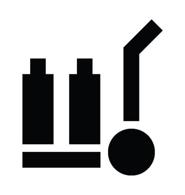  Hotel arabası vektör simgesi