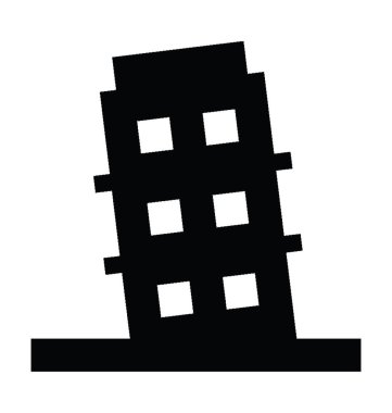  Pisa Kulesi vektör simgesi