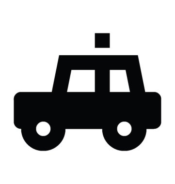  Taksi vektör simgesi