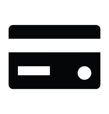  Kredi kartı vektör simgesi