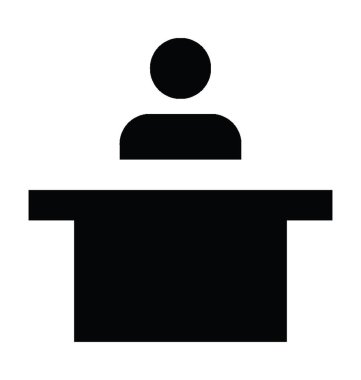  Resepsiyon Vektörü Simgesi