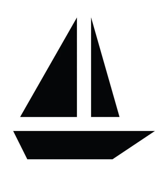 Icona vettore yacht — Vettoriale Stock
