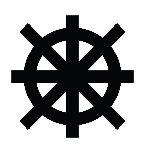 Векторная икона управления лодкой — стоковый вектор