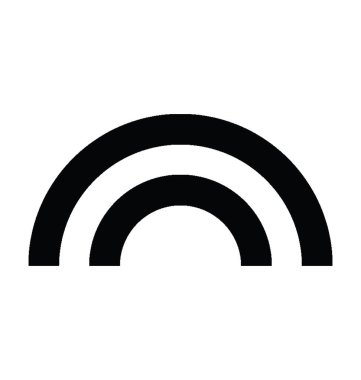  Gökkuşağı vektör simgesi