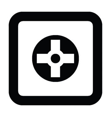  Uzak düğmeleri vektör simgesi