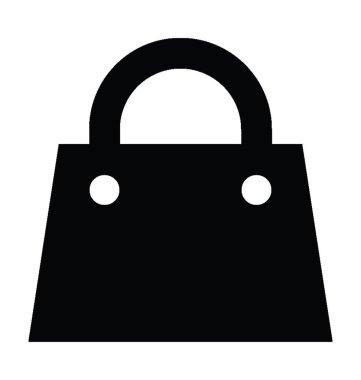  El çantası vektör simgesi