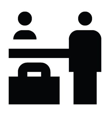  Resepsiyon Vektörü Simgesi