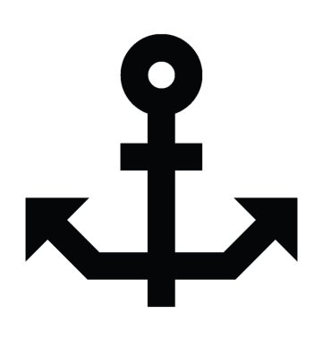  çapa vektör simgesi