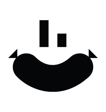  sosis vektör simgesi