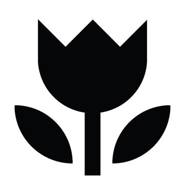  çiçek vektör simgesi