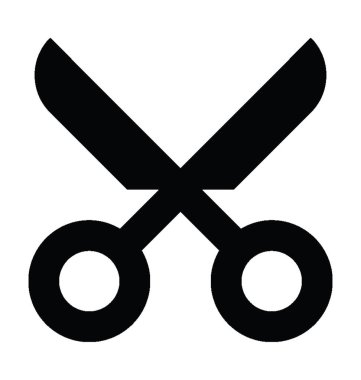  Makas vektör simgesi