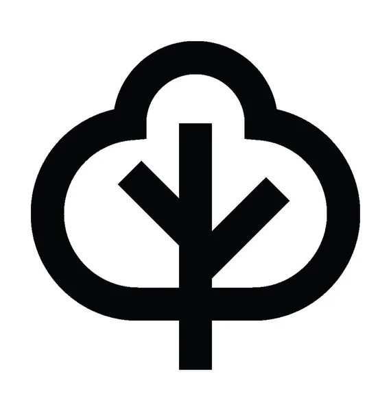 Tree Vector Icon — Stock Vector