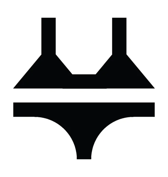 Bikini Vector Icon — Stock Vector