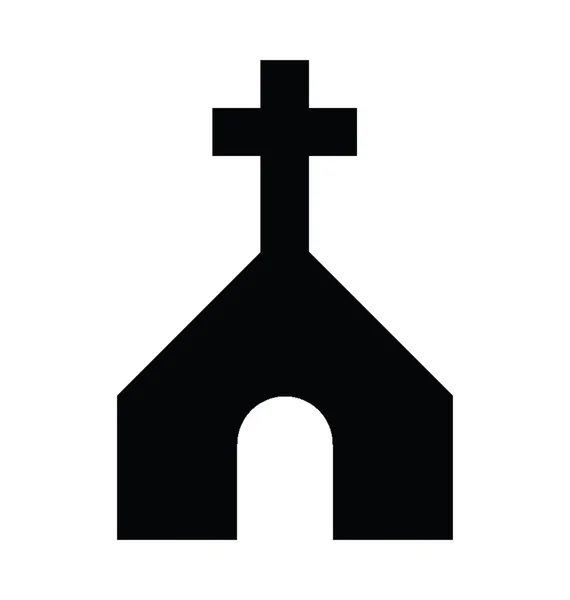 Church Vector Icon — Stock Vector