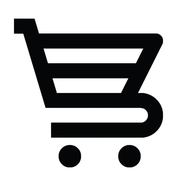 Carrito de compras vector icono — Vector de stock