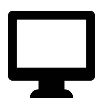  monitör vektör simgesi