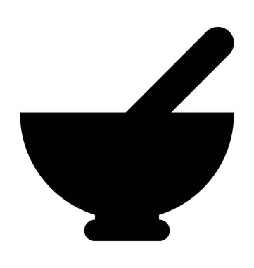  Harç havaneli vektör simgesi