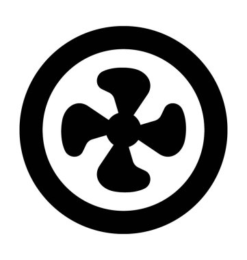  Egzoz fan vektör simgesi