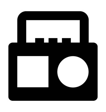  Boombox vektör simgesi