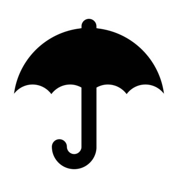  şemsiye vektör simgesi