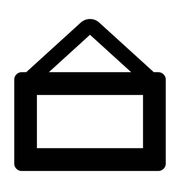  Vektör simge asılı çerçeve