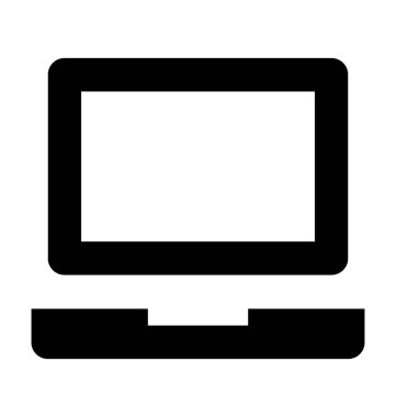  Laptop vektör simgesi