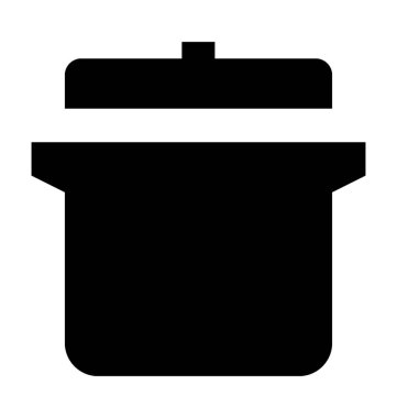  pişirme tencere vektör simgesi