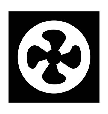  Egzoz fan vektör simgesi