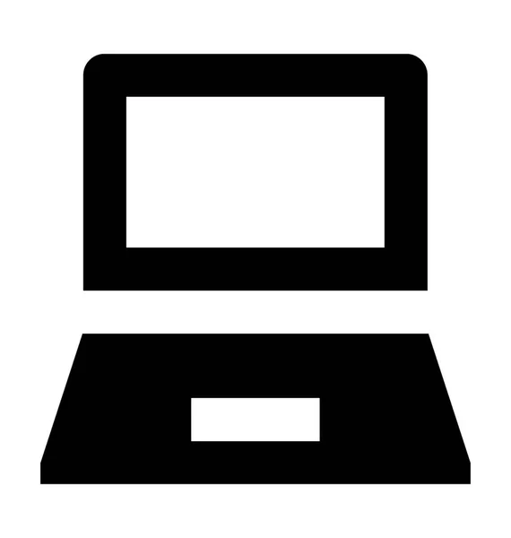 Laptop-Vektorsymbol — Stockvektor