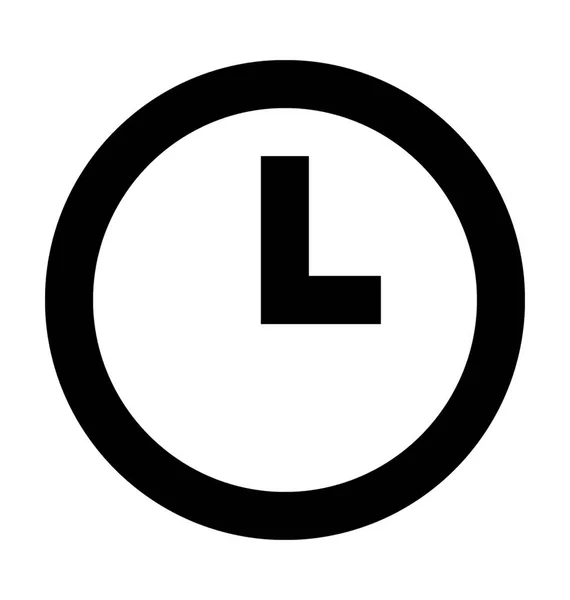 Uhr-Vektorsymbol — Stockvektor