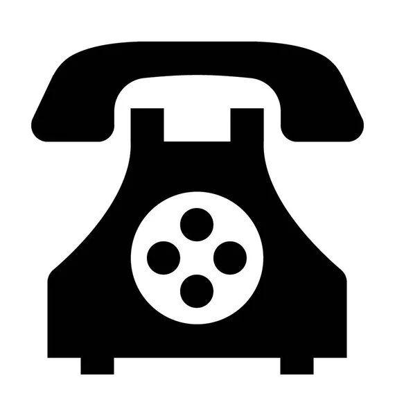 Teléfono retro Vector Icono — Vector de stock