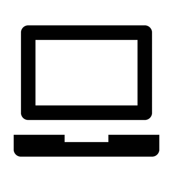 Icona vettoriale del computer portatile — Vettoriale Stock