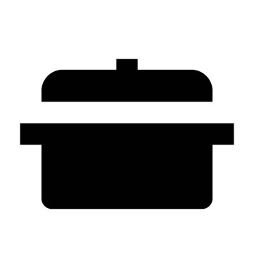  pişirme tencere vektör simgesi