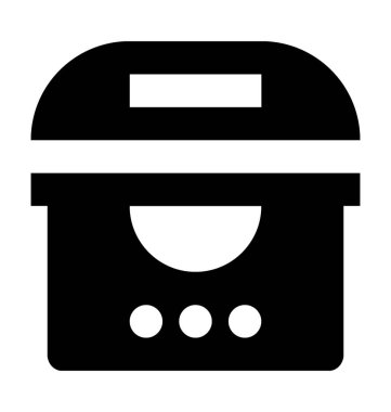   Elektrik Fritöz vektör simgesi